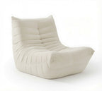 Fauteuil Lounge Compressé Blanc 1 Place vue de 3/4