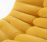 Fauteuil Lounge Compressé Jaune 1 Place de près sur les matériaux