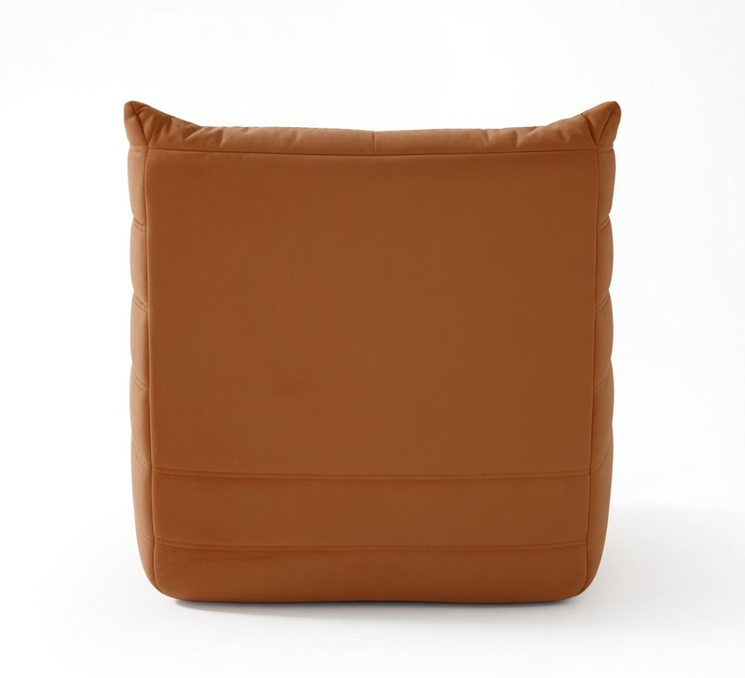 Fauteuil Lounge Compressé Marron 1 Place vue de derrière