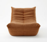 Fauteuil Lounge Compressé Marron 1 Place vue de face