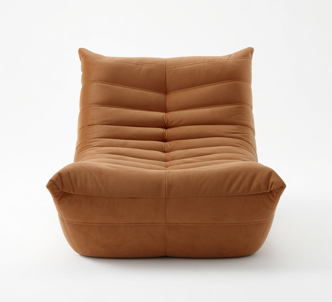 Fauteuil Lounge Compressé Marron 1 Place vue de face