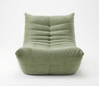 Fauteuil Lounge Compressé Vert Kaki Clair 1 Place vue de face