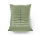 Fauteuil Lounge Compressé Vert Kaki Clair 1 Place vue de haut