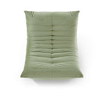 Fauteuil Lounge Compressé Vert Kaki Clair 1 Place vue de haut