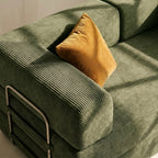Oslo - Canapé Compressé Modulable 2 places Vert Olive Flexi Canap